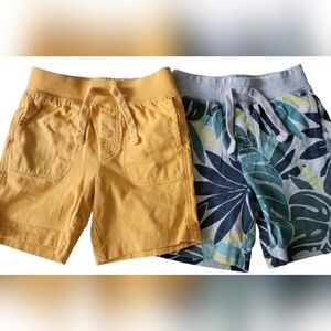 Gap cotton shorts yellow llow and/or gray with palm 2T